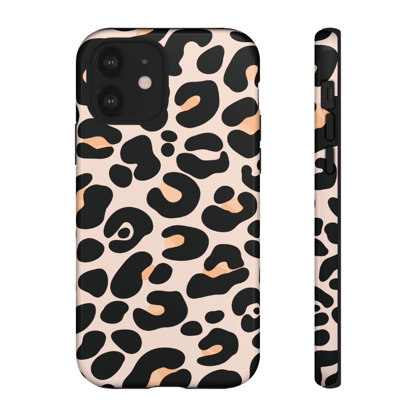 Elegant Peach Leopard Print Phone Case