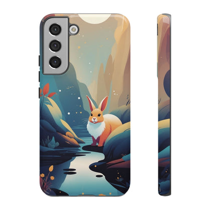 Stylised Rabbit Design Phone Case - Multicolor Phone Case - Samsung Galaxy S22 Plus / Glossy