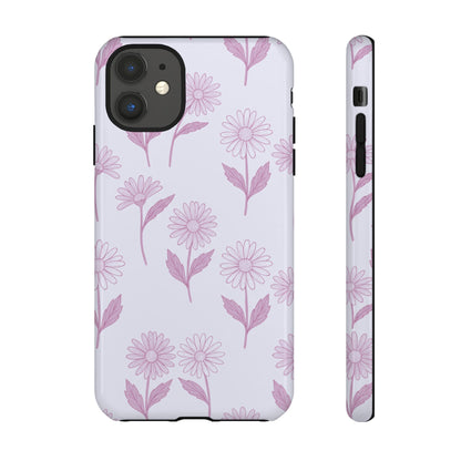 Pretty Lilac Daisy Pattern Phone Case