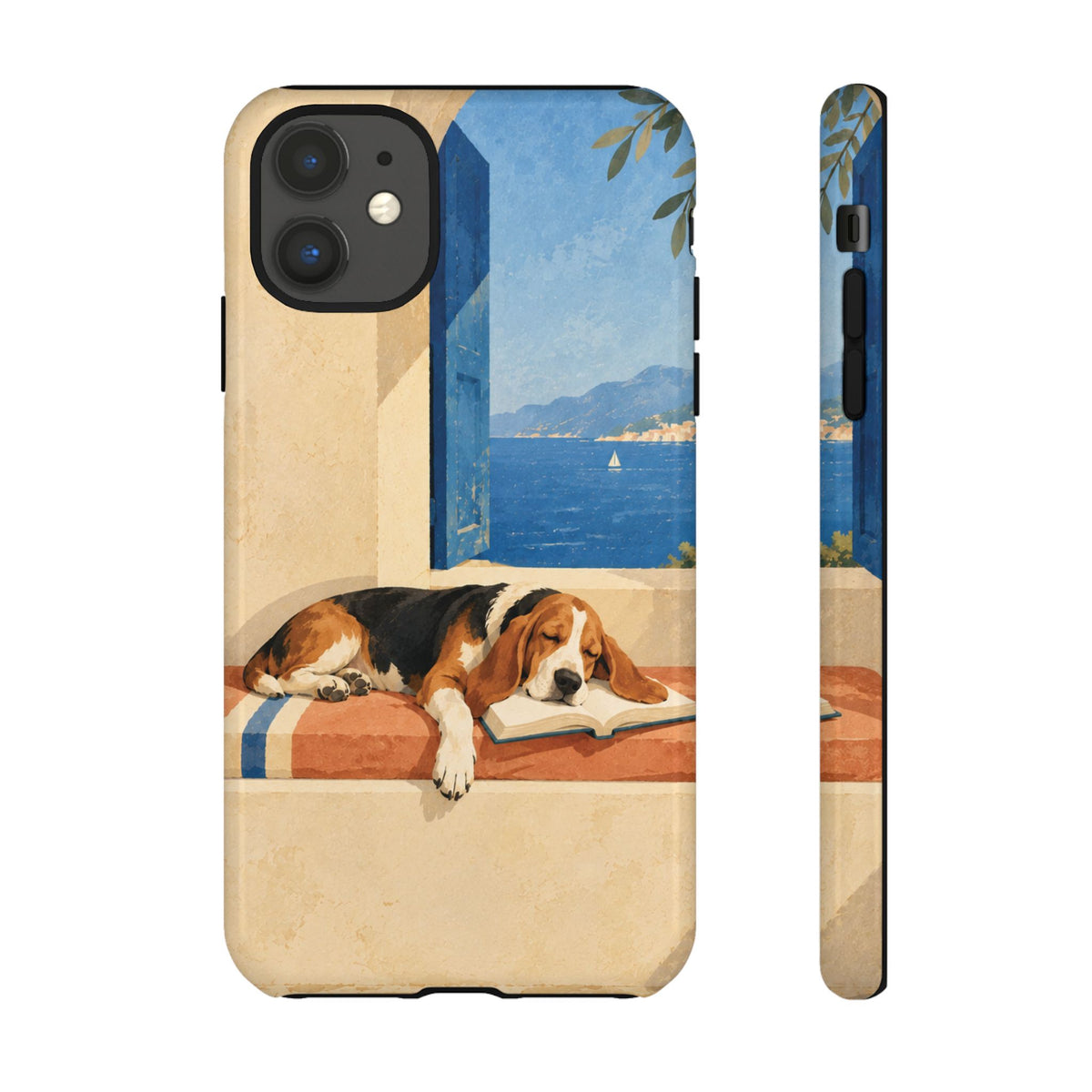 Basset Hound Unfinished Chapter Phone Case - Multicolor Phone Case - iPhone 11 / Glossy