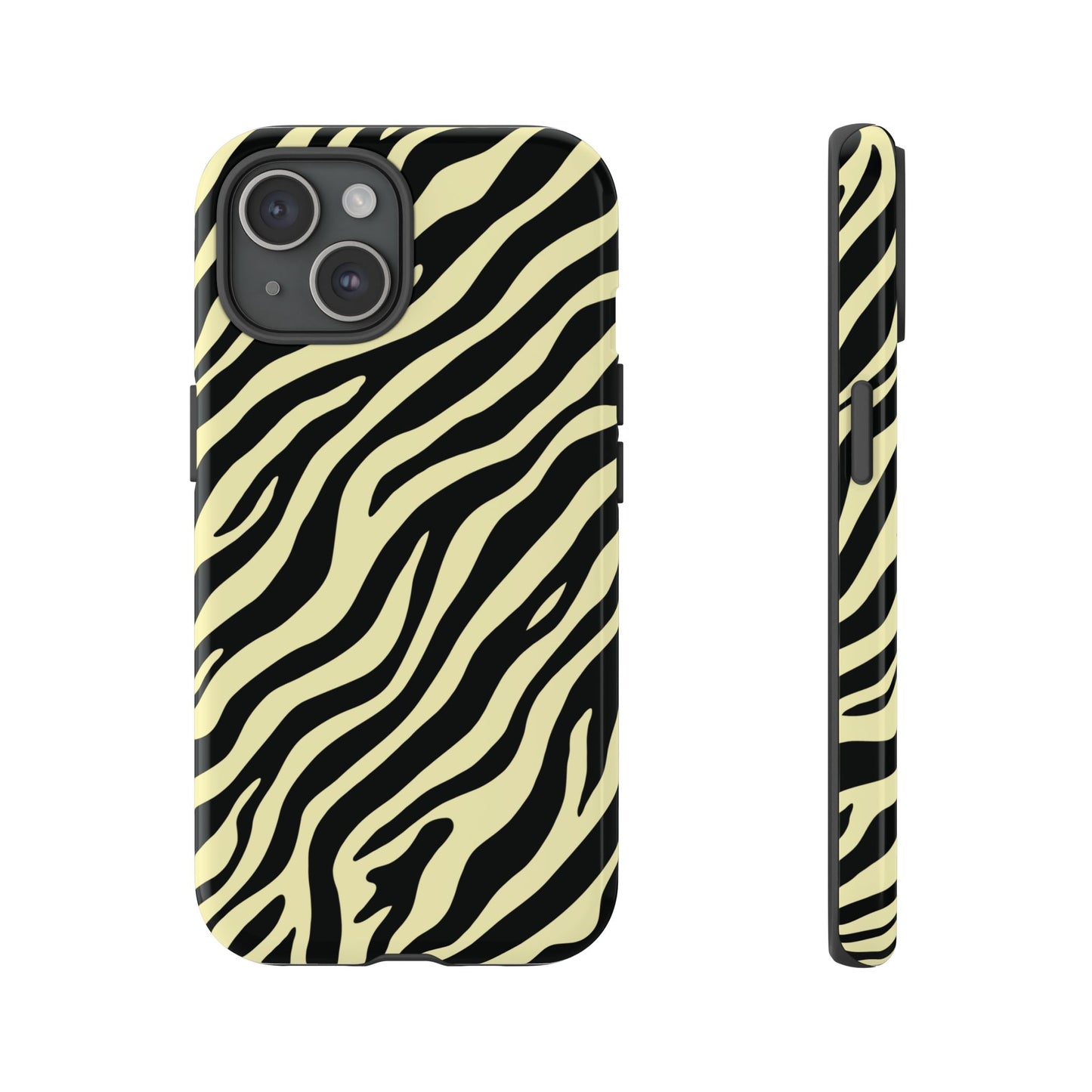 Stylish Neutral Zebra Print Phone Case