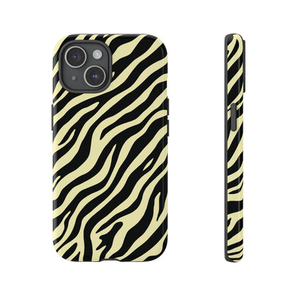 Stylish Neutral Zebra Print Phone Case
