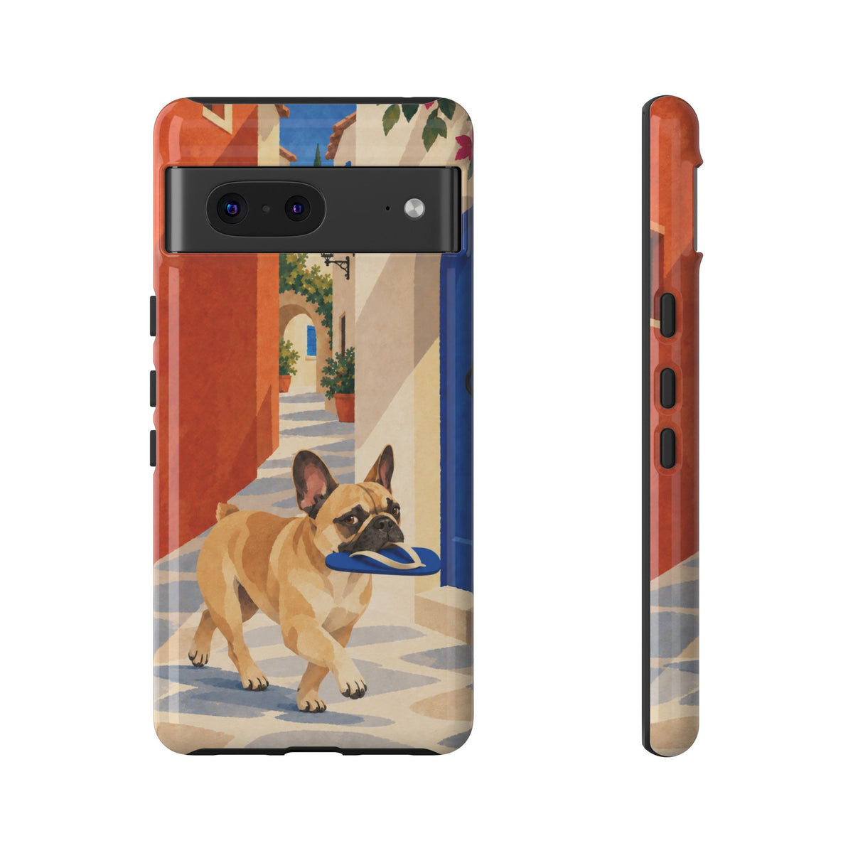 French Bulldog Quiet Lane Phone Case - Multicolor Phone Case - Google Pixel 7 / Glossy