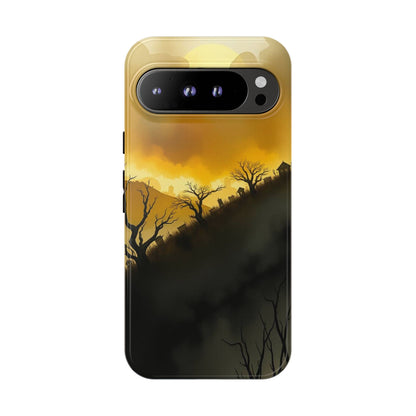 Google Pixel 9 Pro XL / Glossy Phone Case - Eerie Graveyard Watercolour Design Phone Case