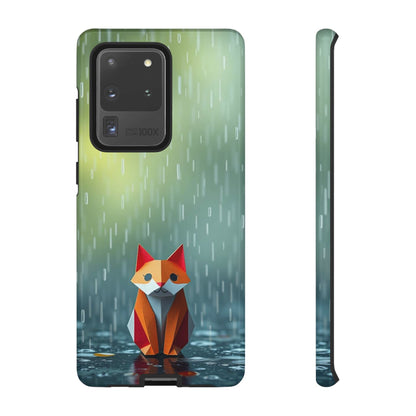 Samsung Galaxy S20 Ultra / Glossy Phone Case - Origami ’Soggy Fox’ Design Phone Case