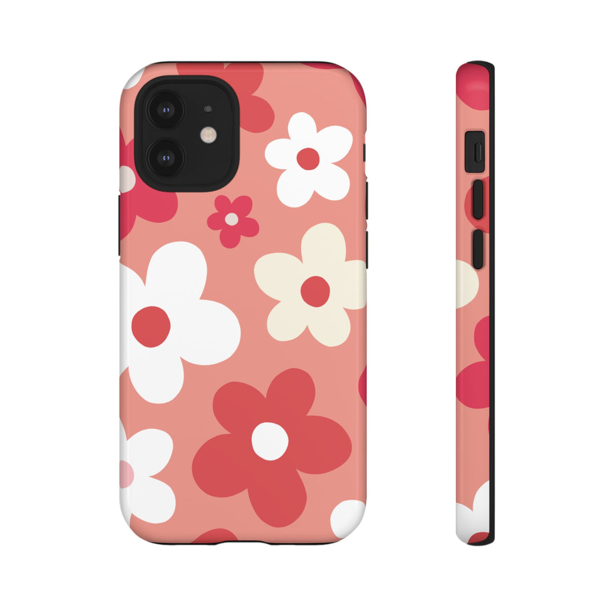 Cute Pink Daisy Pattern #1 Phone Case - Pink Phone Case - iPhone 12 Mini / Glossy