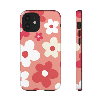 Cute Pink Daisy Pattern #1 Phone Case - Pink Phone Case - iPhone 12 Mini / Glossy