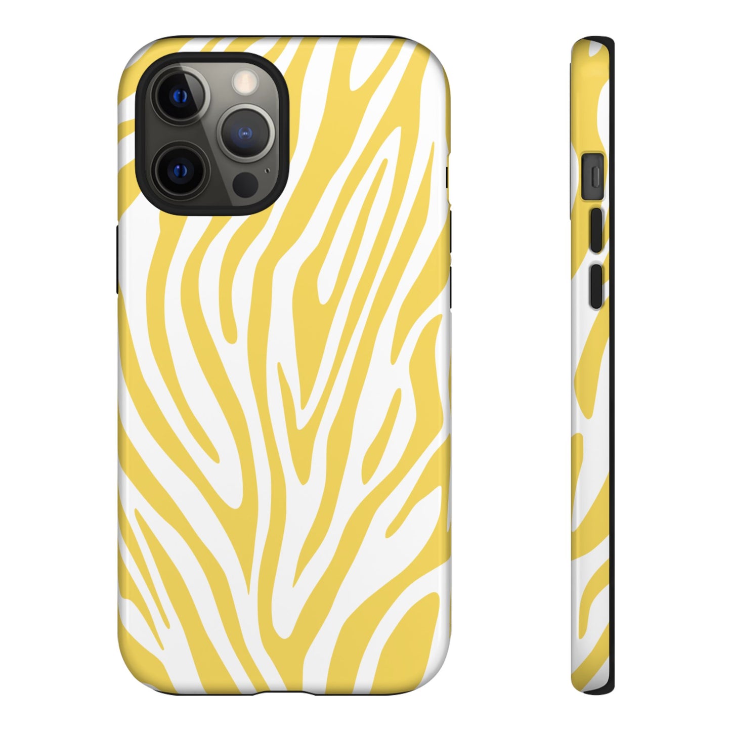 Graphic Yellow Tiger Print Phone Case