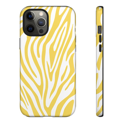 Graphic Yellow Tiger Print Phone Case