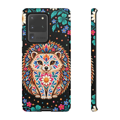 Vibrant Orange and Turquoise Calavera Hedgehog Phone Case - Multicolor Phone Case - Samsung Galaxy S20 Ultra / Glossy