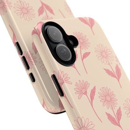 Pretty Pink Daisy Pattern Phone Case