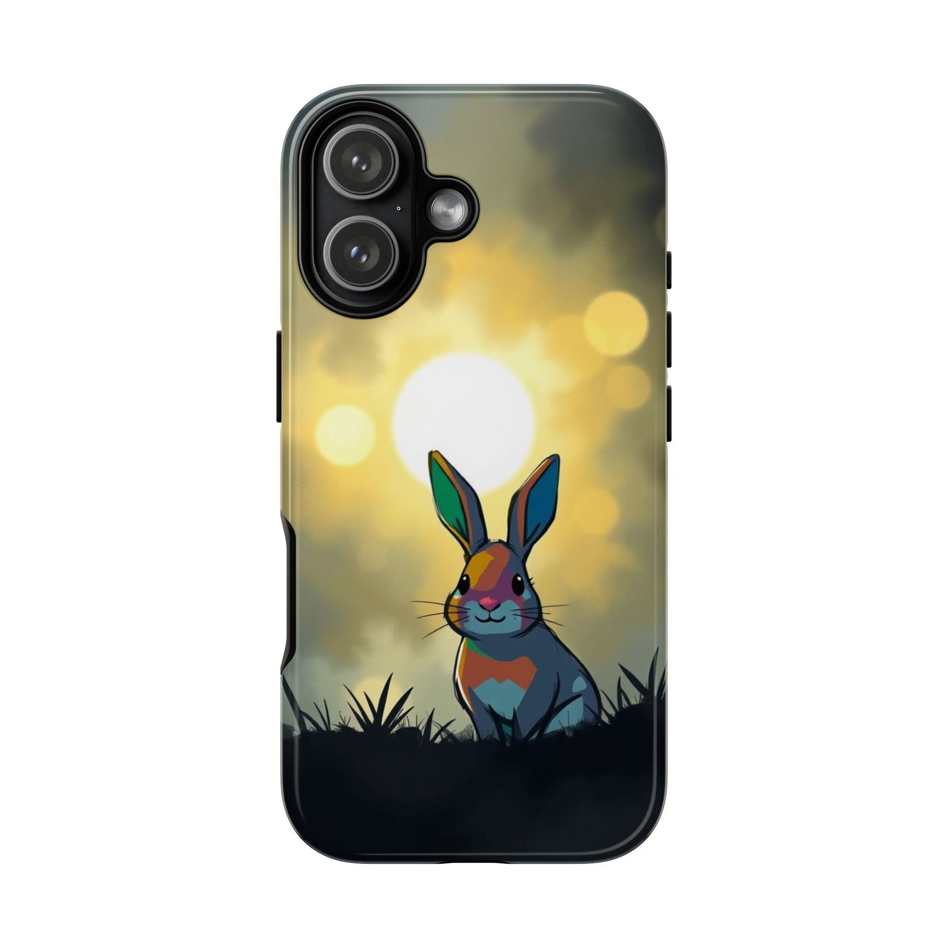 iPhone 17 / Glossy Phone Case - Gothic Rabbit Moody Design Phone Case