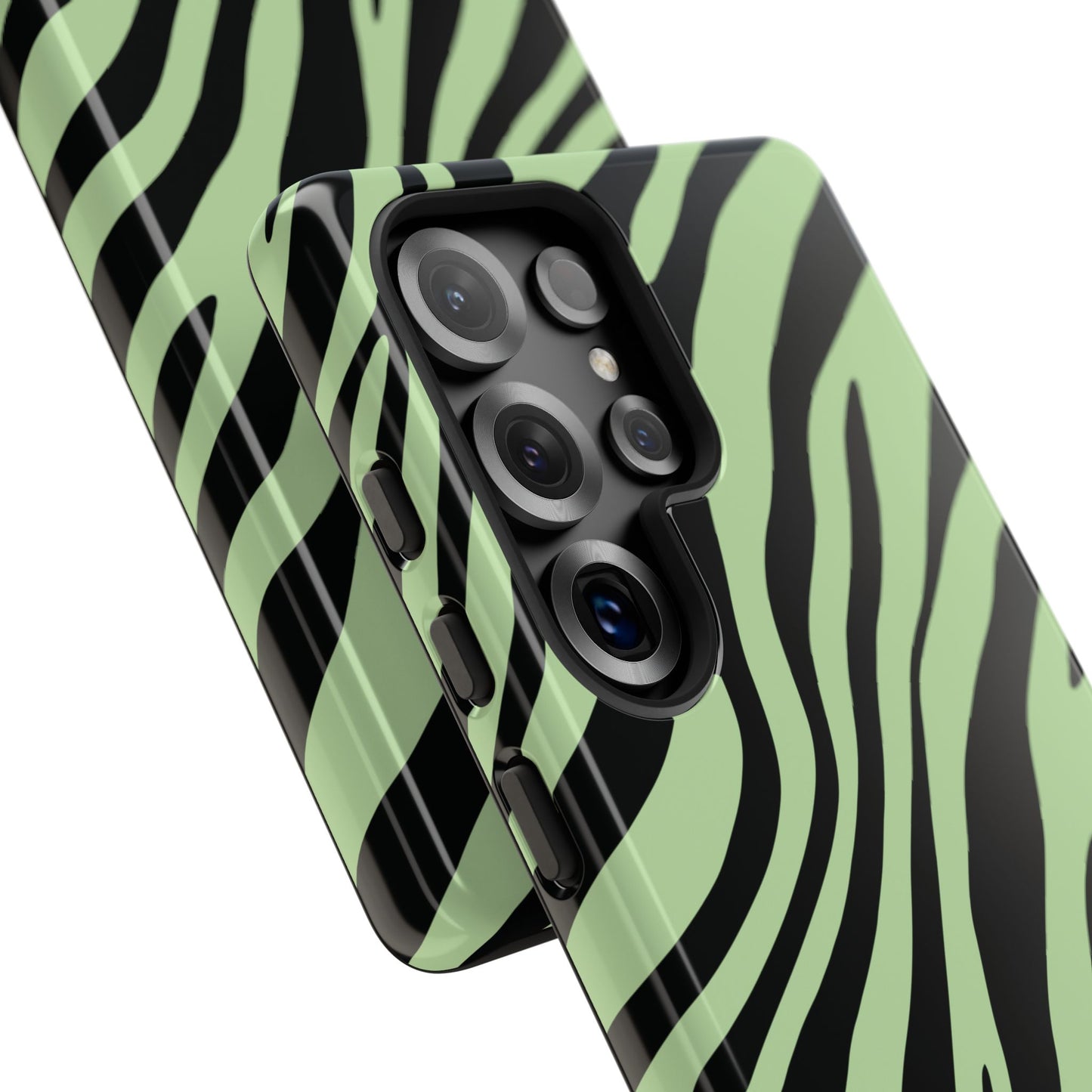 Modern Mint Zebra Print Phone Case