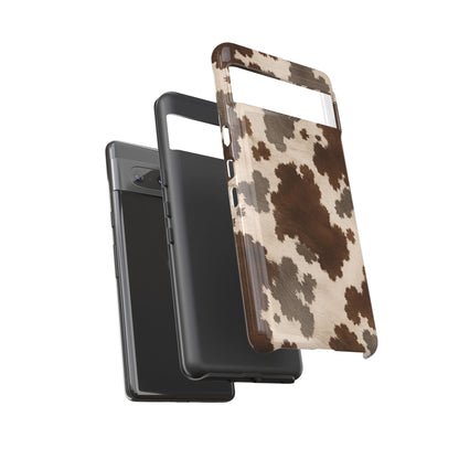 Stylish Mocha Cow Print Phone Case