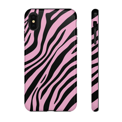 Modern Blush Zebra Print Phone Case
