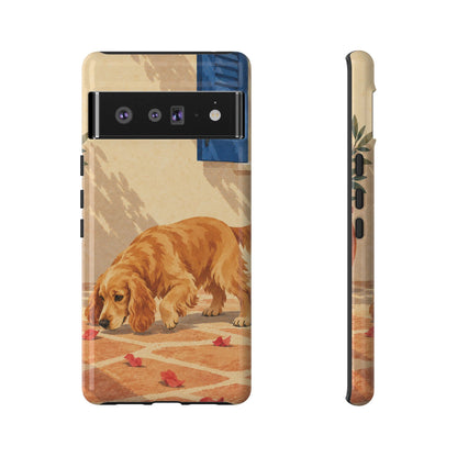 Cocker Spaniel Scent Trail Phone Case - Multicolor Phone Case - Google Pixel 6 Pro / Glossy