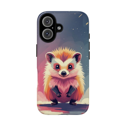 iPhone 16 / Glossy Phone Case - Stylised Hedgehog Design Phone Case