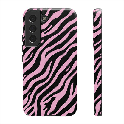 Stylish Blush Zebra Print Phone Case