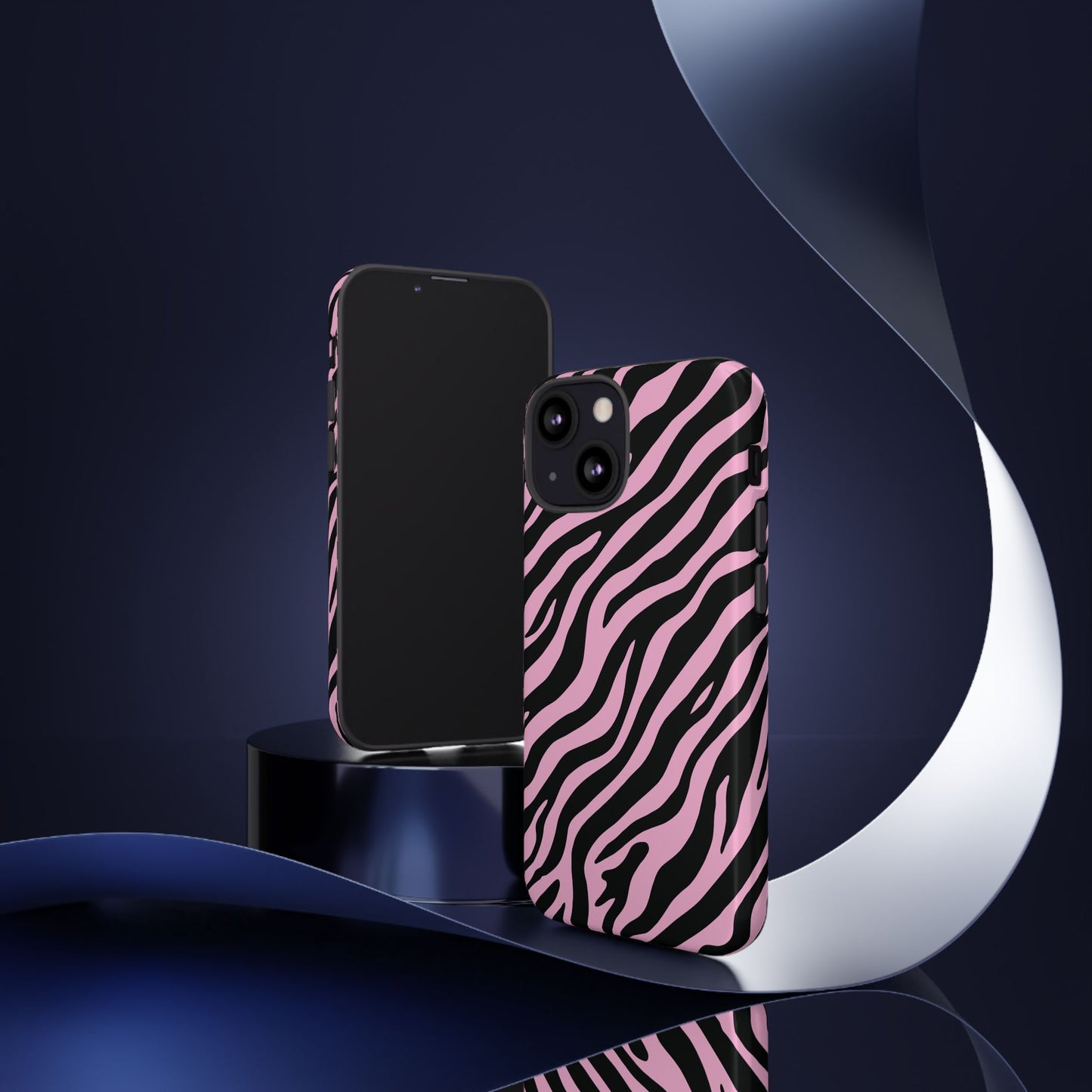 Stylish Blush Zebra Print Phone Case