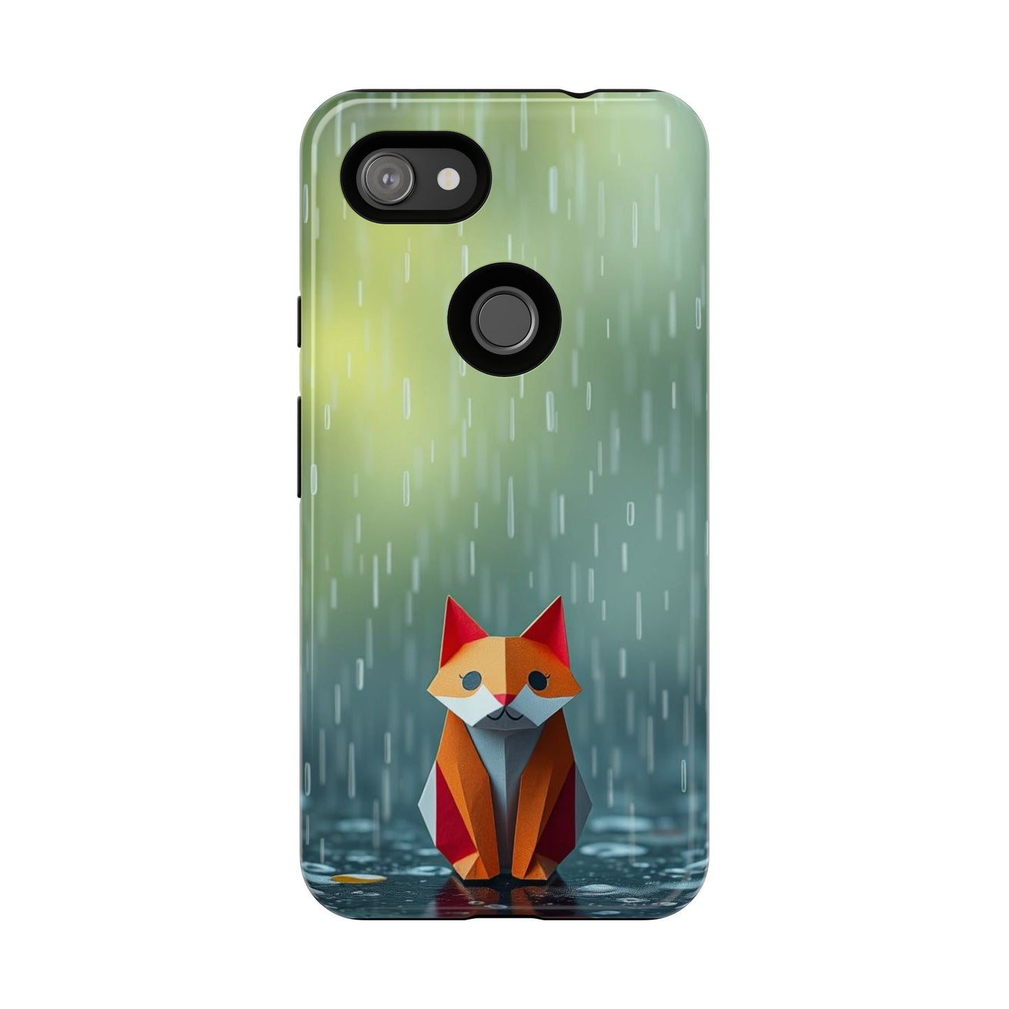 Origami 'Soggy Fox' Design Phone Case