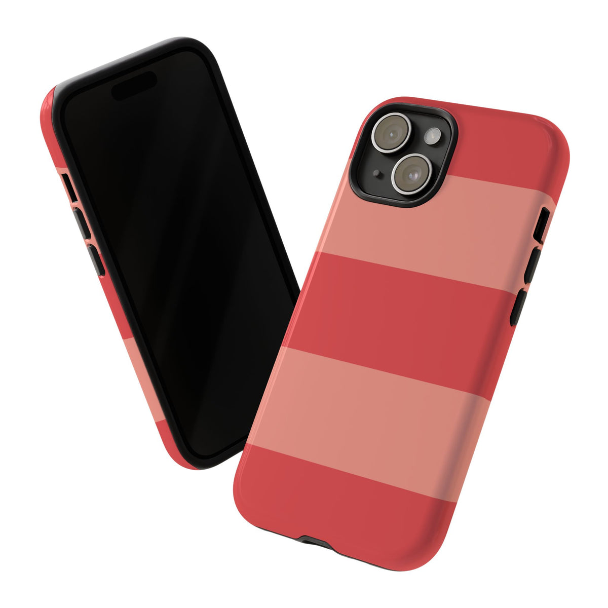 Pink Horizontal Stripe Pattern Phone Case - Pink Phone Case
