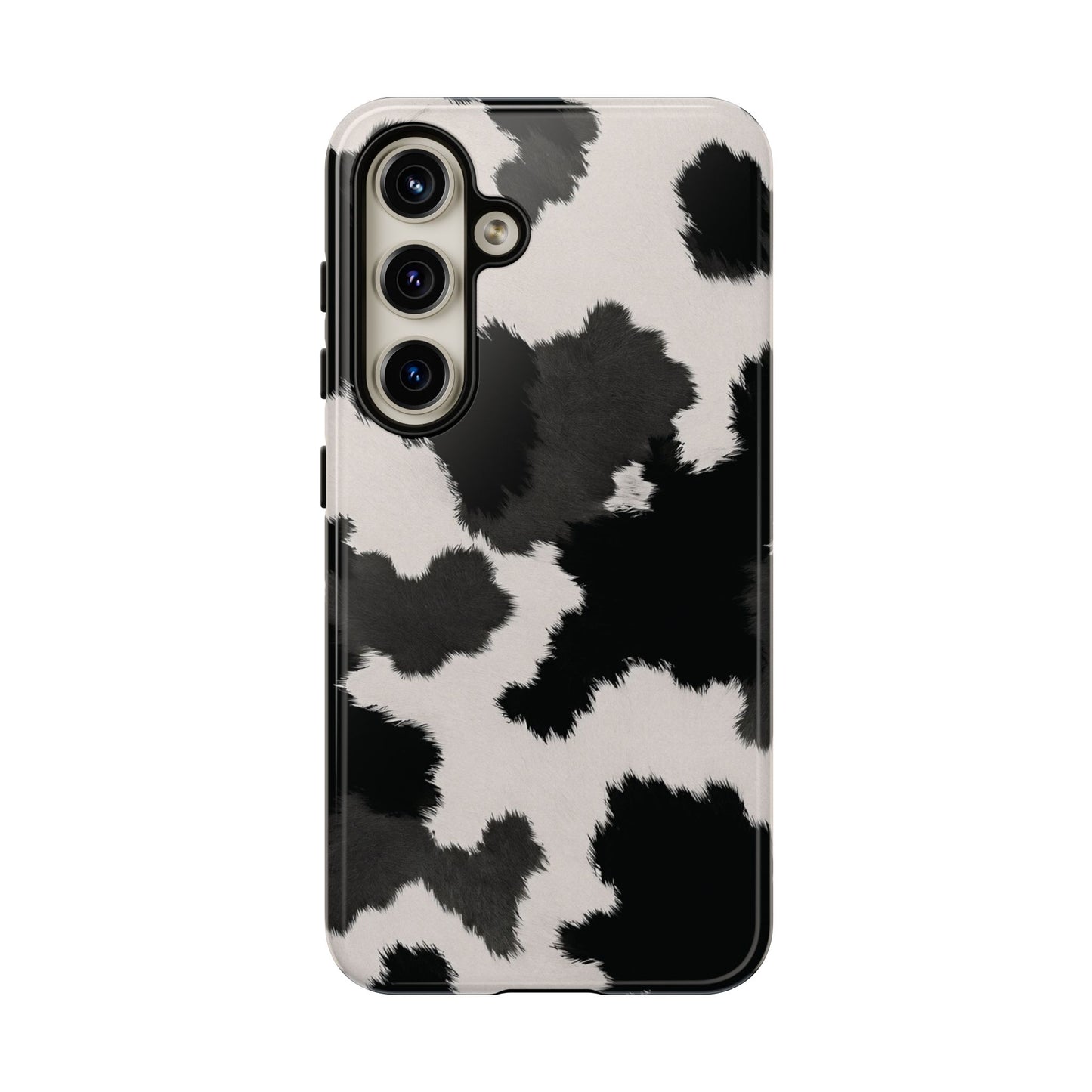 Modern Monochrome Cow Print Phone Case