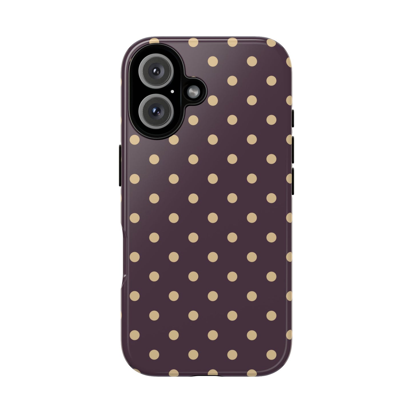 Purple with Yellow Dot Pattern Phone Case