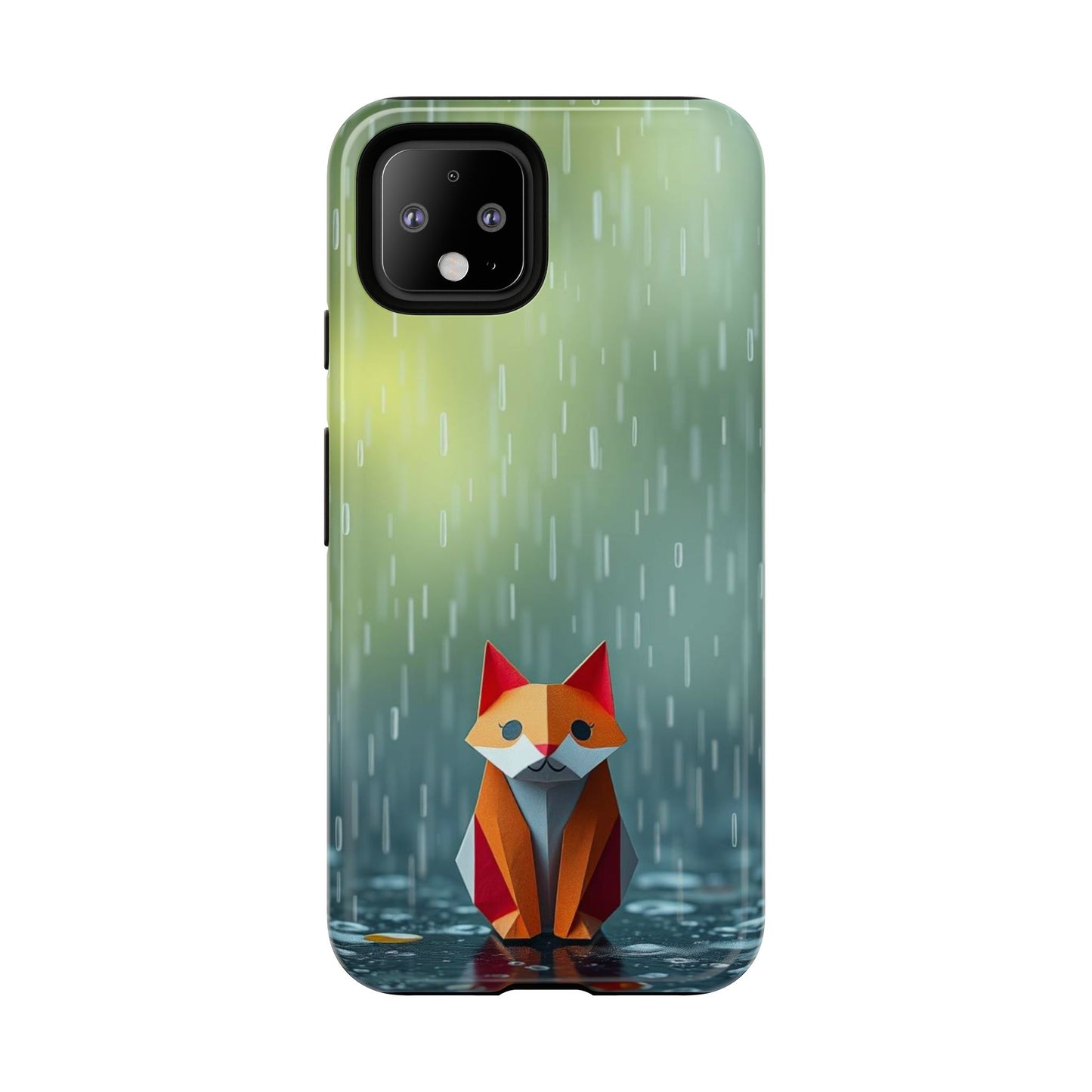 Origami 'Soggy Fox' Design Phone Case