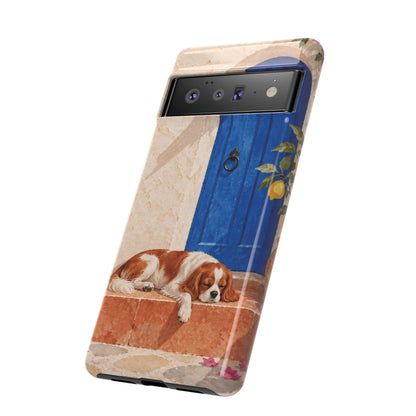 Cavalier King Charles Spaniel Blue Door Siesta Phone Case - Multicolor Phone Case