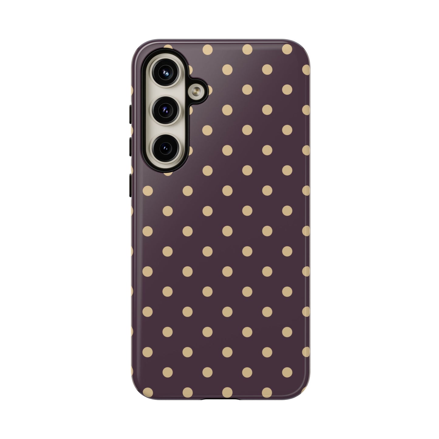Purple with Yellow Dot Pattern Phone Case