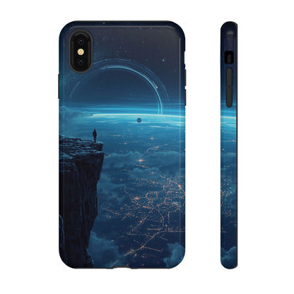 iPhone XS MAX / Glossy Phone Case - Orbital Ring Horizon Sci-fi Phone Case