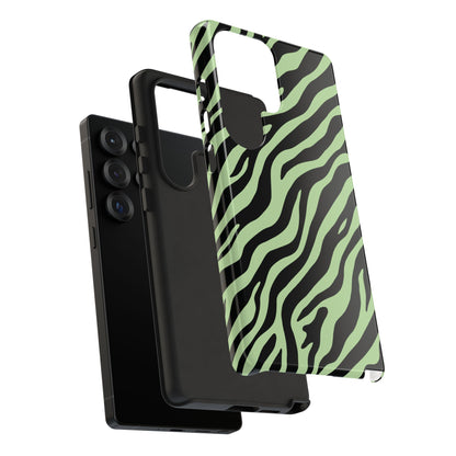 Stylish Mint Zebra Print Phone Case