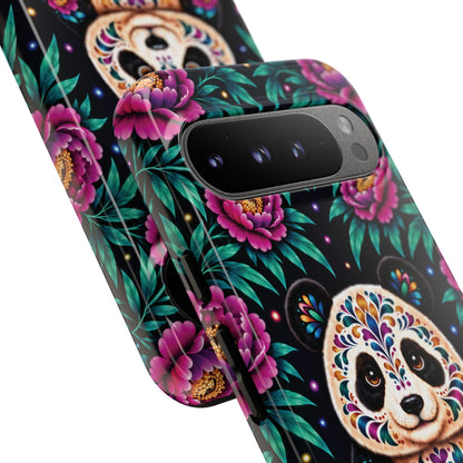 Cute Purple and Teal Calavera Panda Phone Case - Multicolor Phone Case