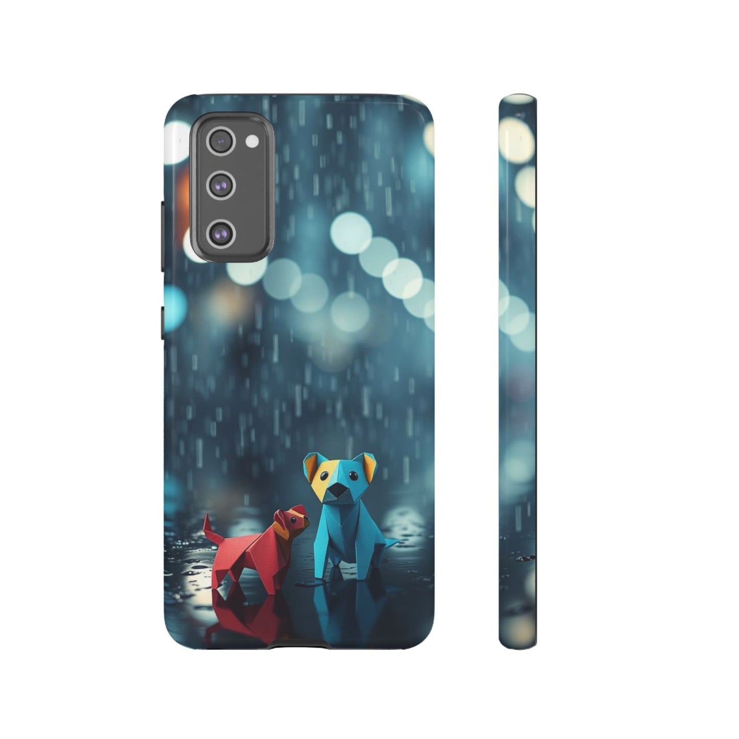 Samsung Galaxy S20 FE / Glossy Phone Case - Origami ’Wee Pals’ Design Phone Case