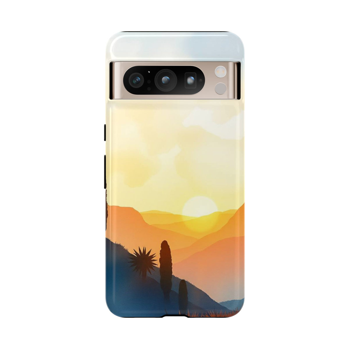 Watercolour Sunset Design Phone Case - Multicolor Phone Case - Google Pixel 8 Pro / Glossy