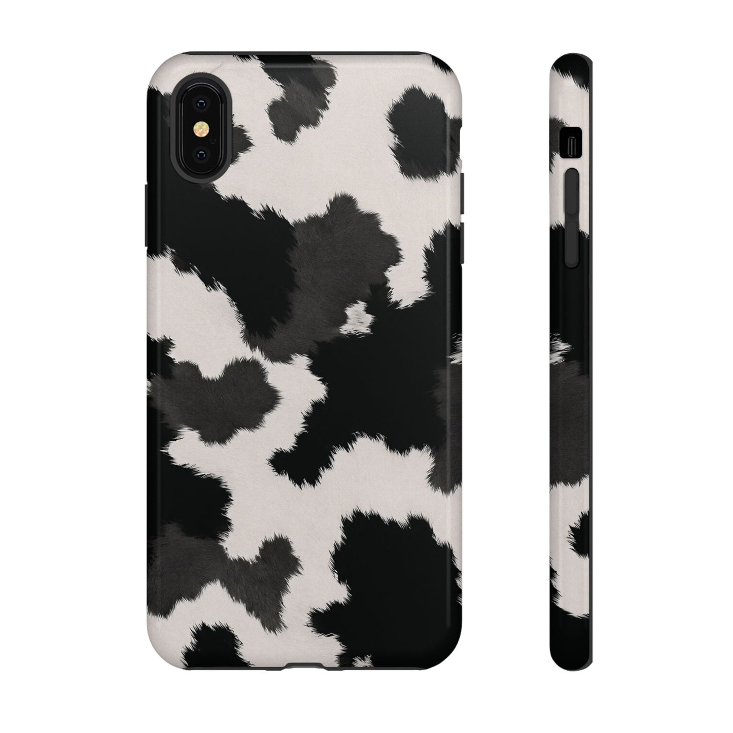 Modern Monochrome Cow Print Phone Case