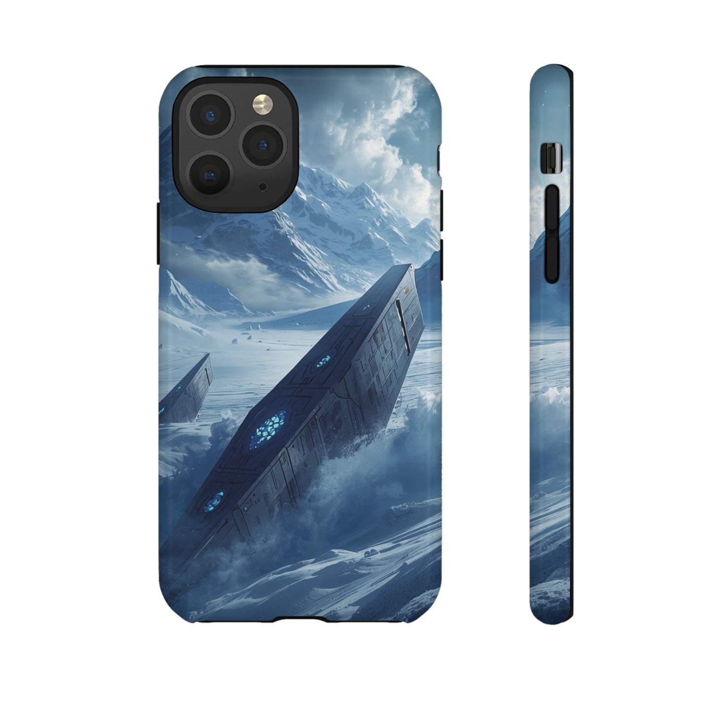 iPhone 11 Pro / Glossy Phone Case - Frozen Alien Wreckage Sci-fi Phone Case