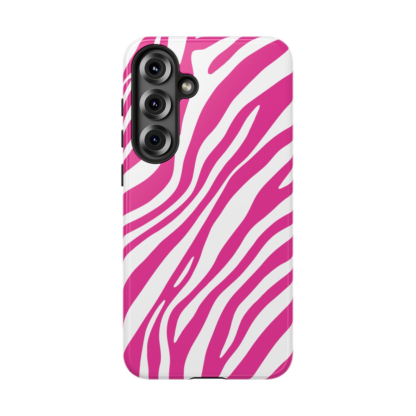 Modern Hot Pink Zebra Print Phone Case
