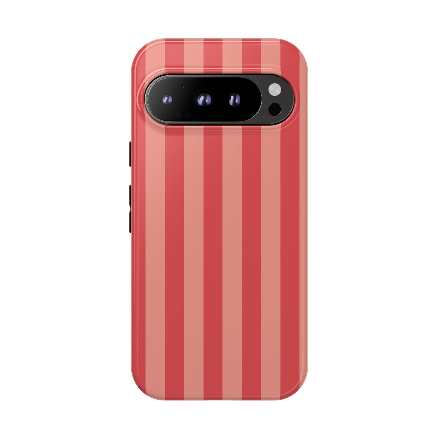 Google Pixel 9 Pro / Glossy Phone Case - ’Light Pink Stripe Pattern’ Phone Case