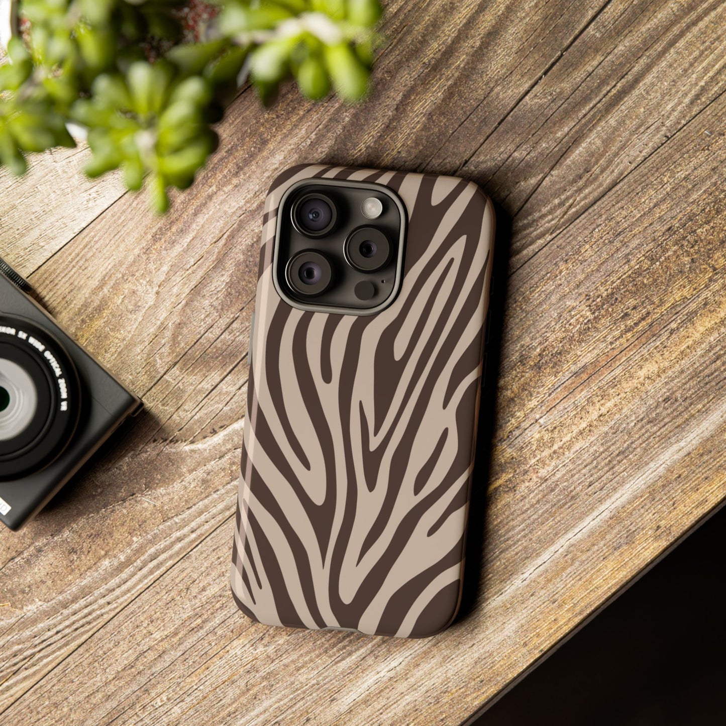 Boutique Mocha Tiger Print Phone Case