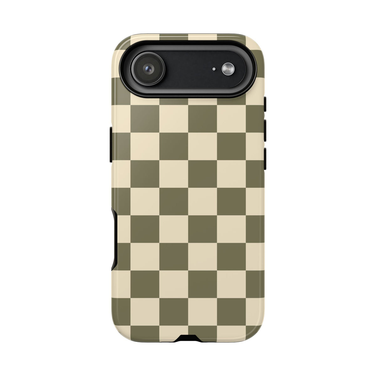 Green Checked Pattern Phone Case - Green Phone Case - iPhone 17 Air / Glossy
