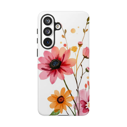 Watercolour Style Simple Wildflower Design Phone Case - Multicolor Phone Case - Samsung Galaxy S26 Plus / Glossy