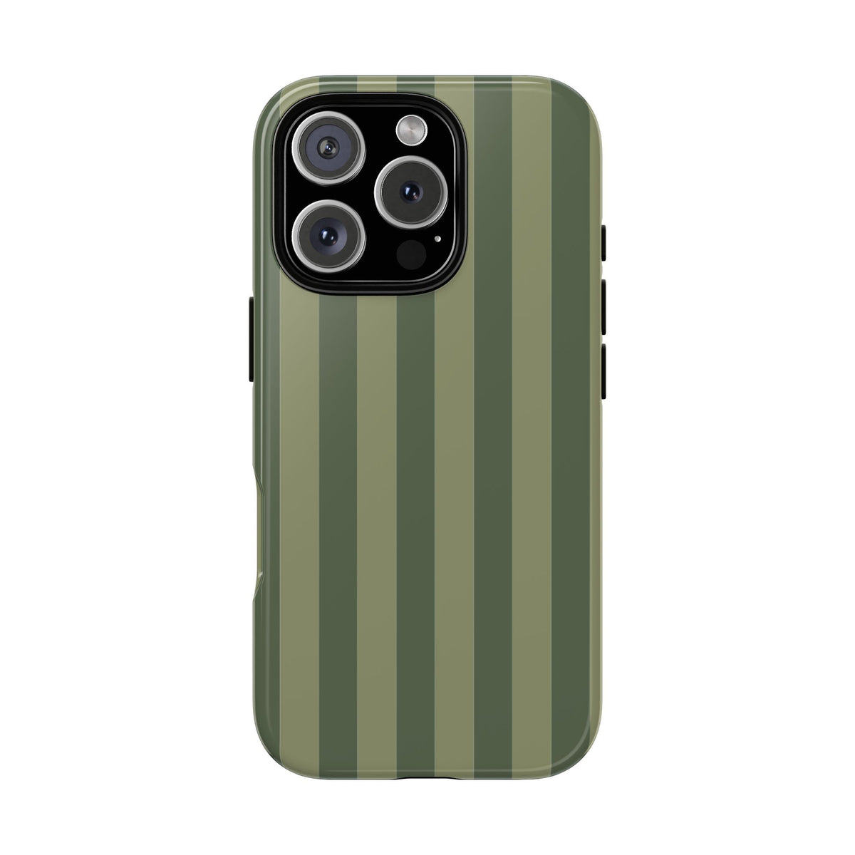 Green Stripe Pattern Phone Case - Green Phone Case - iPhone 16 Pro / Glossy