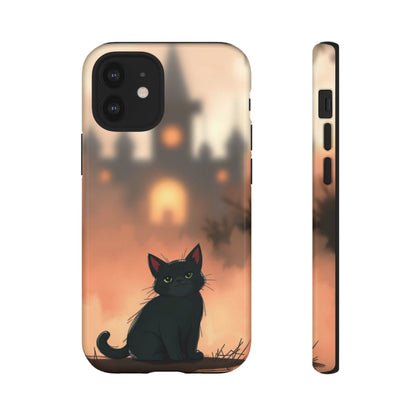 Cute Gothic Cat Design Phone Case - Multicolor Phone Case - iPhone 12 Mini / Glossy