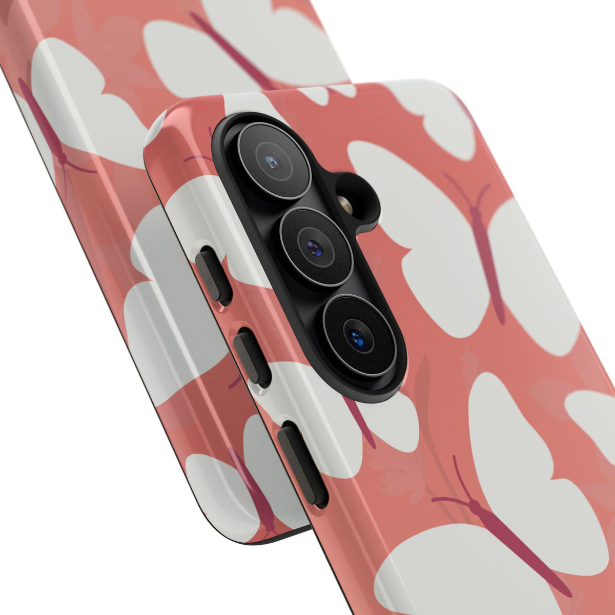 Minimalist Pink Butterfly Pattern Phone Case - Pink Phone Case