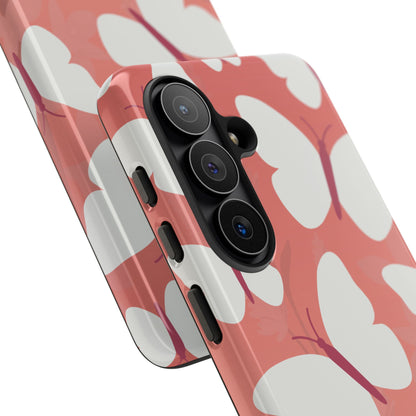 Minimalist Pink Butterfly Pattern Phone Case - Pink Phone Case