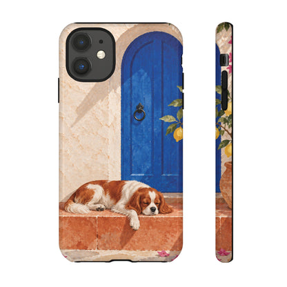 Cavalier King Charles Spaniel Blue Door Siesta Phone Case - Multicolor Phone Case - iPhone 11 / Glossy