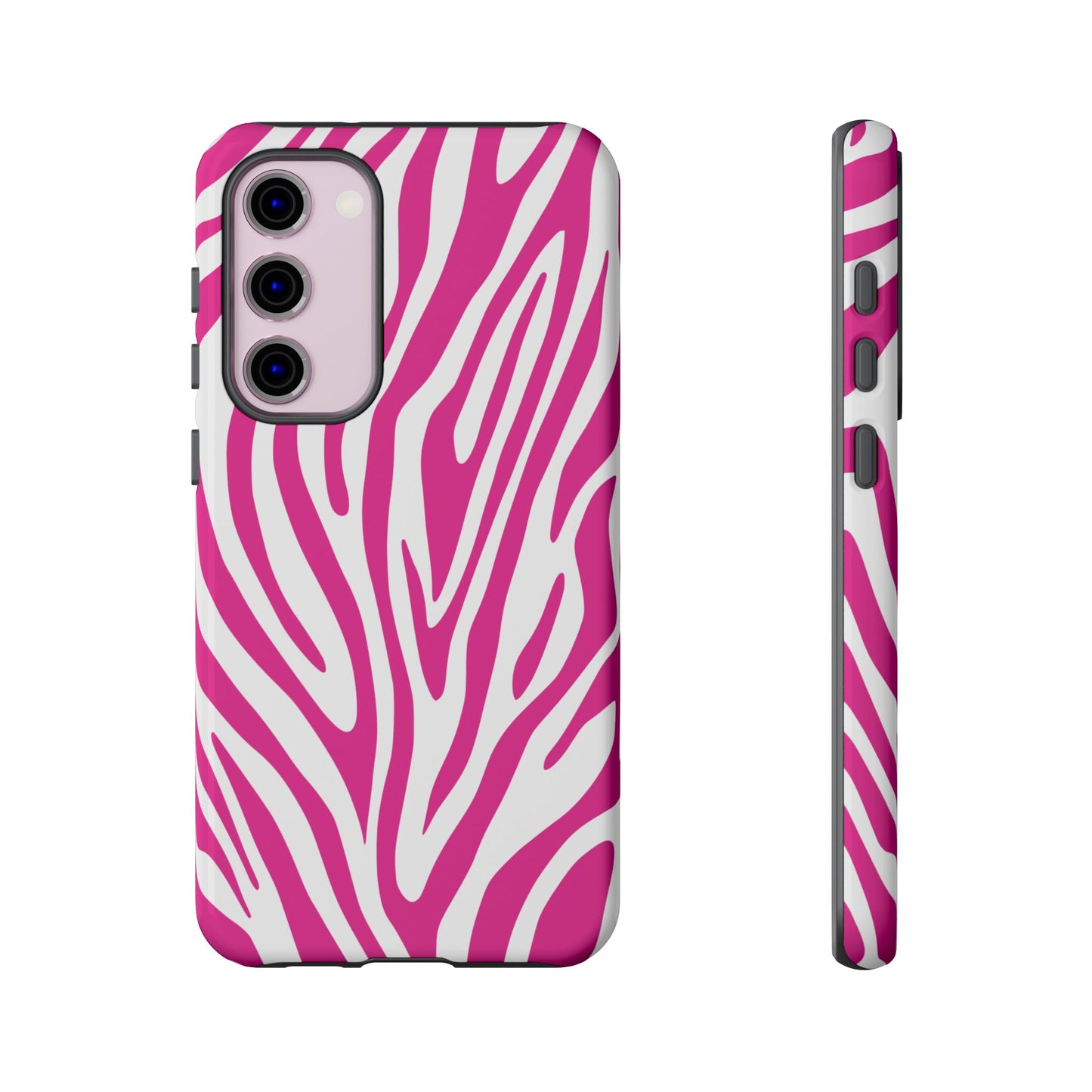 Graphic Hot Pink Tiger Print Phone Case