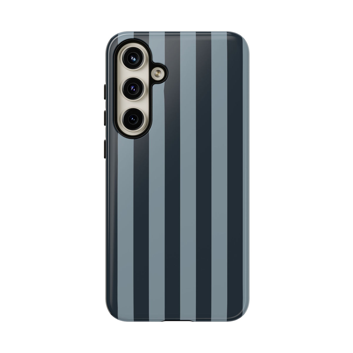 Dark Blue Stripe Pattern Phone Case - Blue Phone Case - Samsung Galaxy S24 Plus / Glossy