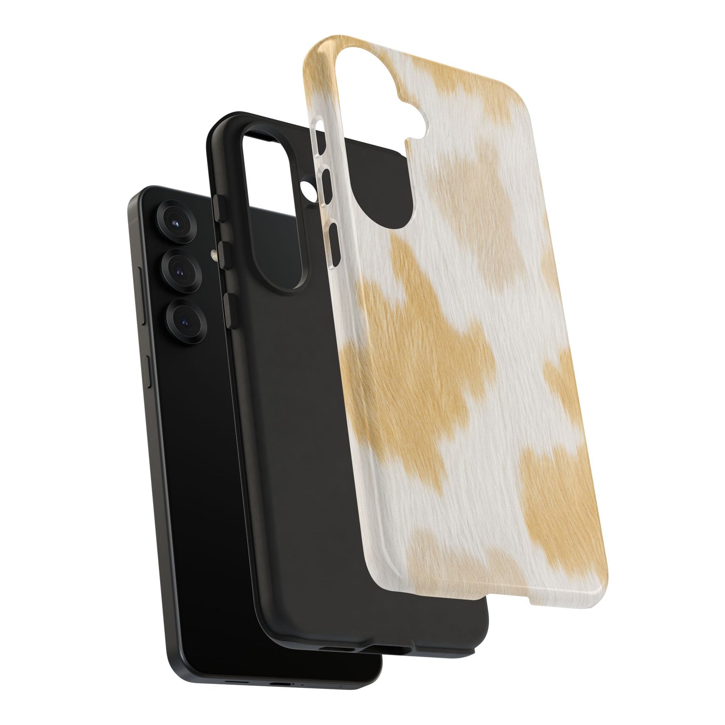 Golden Honey Cow Print Phone Case